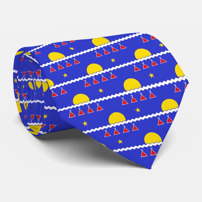 Drapeau Tlicho Souvenir Cravates Nation Tlicho Nec (Roulé)