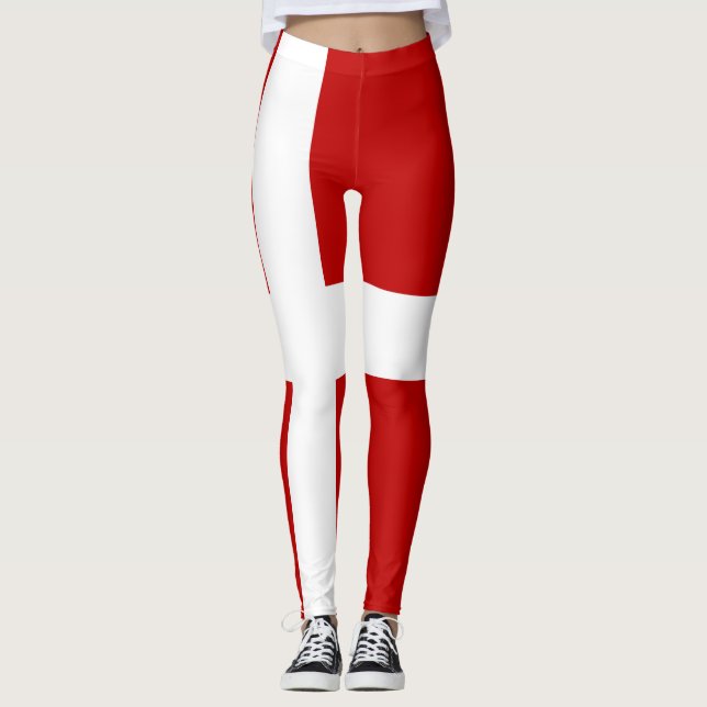 Drapeau total des leggings du Danemark (Devant)