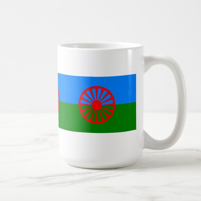 Drapeau tzigane officiel Romany Coffee Mug (Droite)