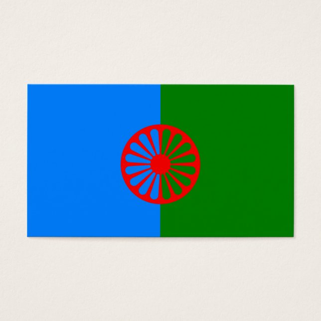 Drapeau tzigane romani officiel (Devant)