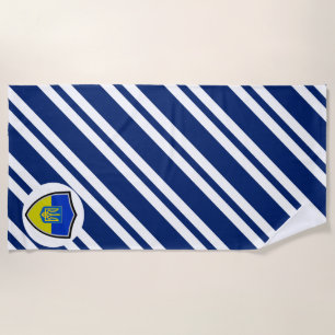 Drapeau ukrainien armes serviette de plage