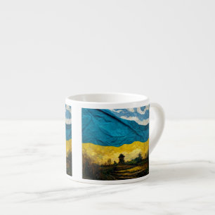 Drapeau ukrainien de Vincent van Gogh Espresso Mug