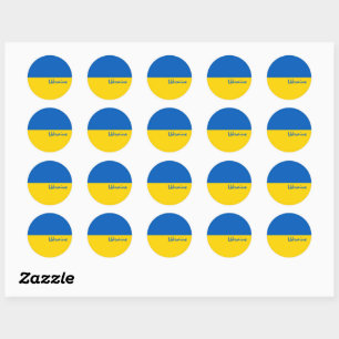 Drapeau ukrainien et autocollants Ukraine / sports