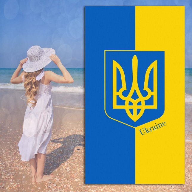 Drapeau ukrainien & serviette de plage Ukraine (Créateur téléchargé)