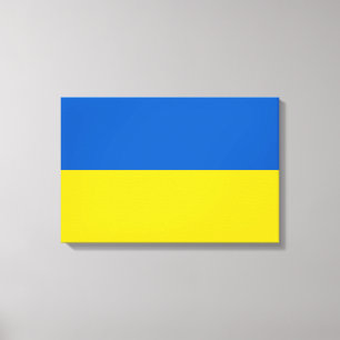 Drapeau ukrainien (Ukraine) toile Imprimer