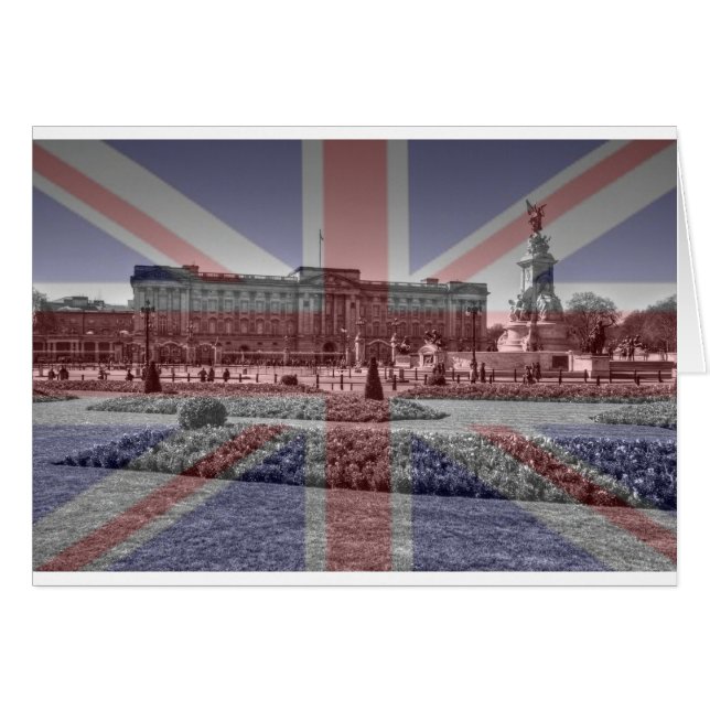 Drapeau Union Jack du Palais de Buckingham (Devant horizontal)