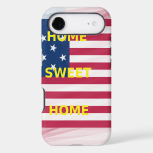 Drapeau USA "Home Sweet Home" Art Imprimer