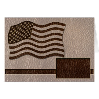 Drapeau USA Soft en cuir