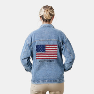 Drapeau USA vintage rouge blanc bleu patriotique a