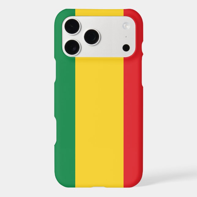 Drapeau vert, or (jaune) et rouge (Verso)