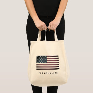 Drapeau vintage américain sac fourre-tout d'épicer