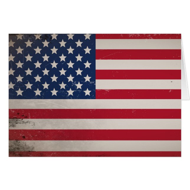 Drapeau vintage des États-Unis (Devant horizontal)