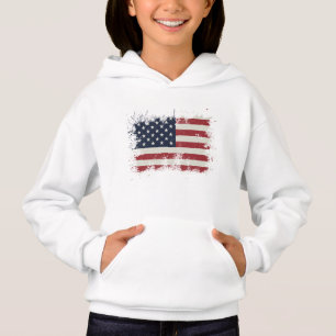 Drapeau vintage des États-Unis déprimé 4 juillet p