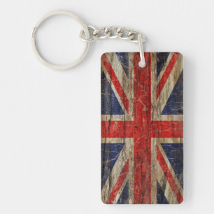 Drapeau vintage en bois d'Union Jack