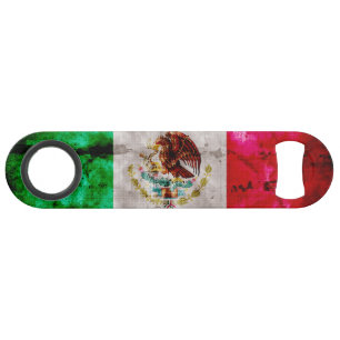 Drapeau vintage patiné du Mexique