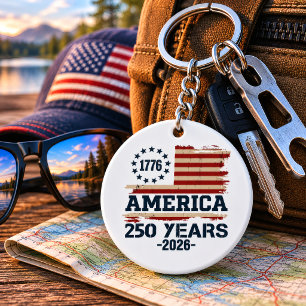 Drapeau vintage pour le 250e anniversaire des État