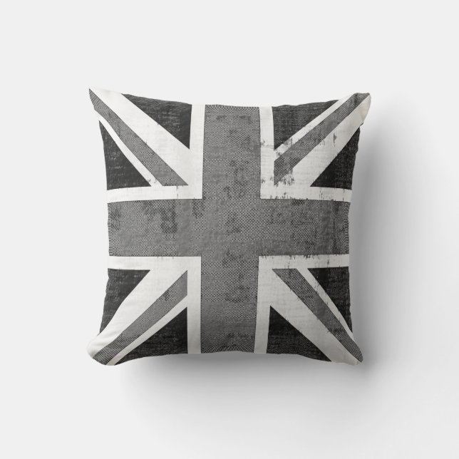 Drapeau vintage Royaume-Uni Coussin (Recto)