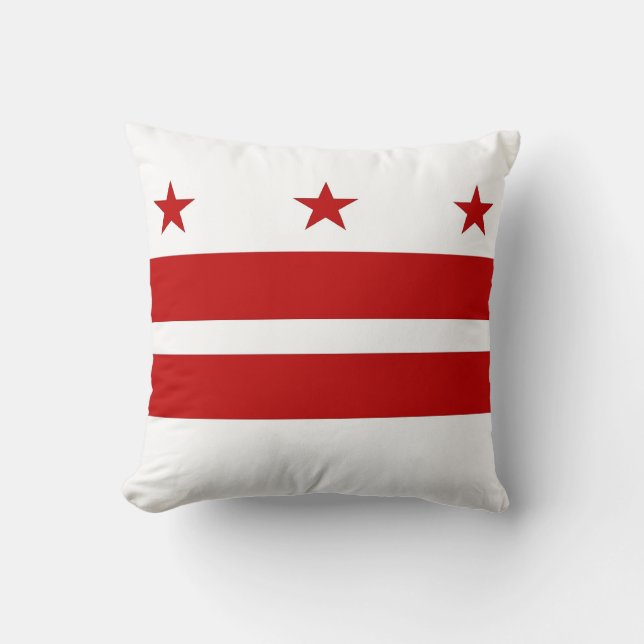 Drapeau Washington DC Coussin américain MoJo (Recto)