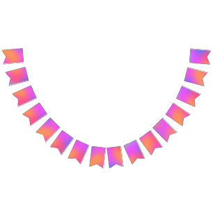 Drapeaux à bascule orange, rose, violet