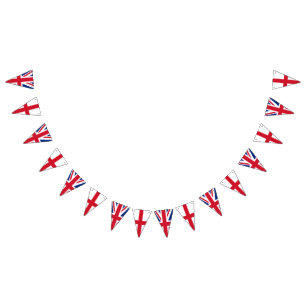 Drapeaux anglais et britannique