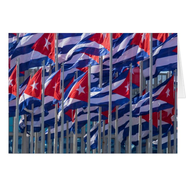 Drapeaux cubains, La Havane, Cuba (Devant horizontal)
