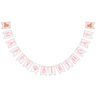 Drapeaux de bannière d'anniversaire de Golden Dood