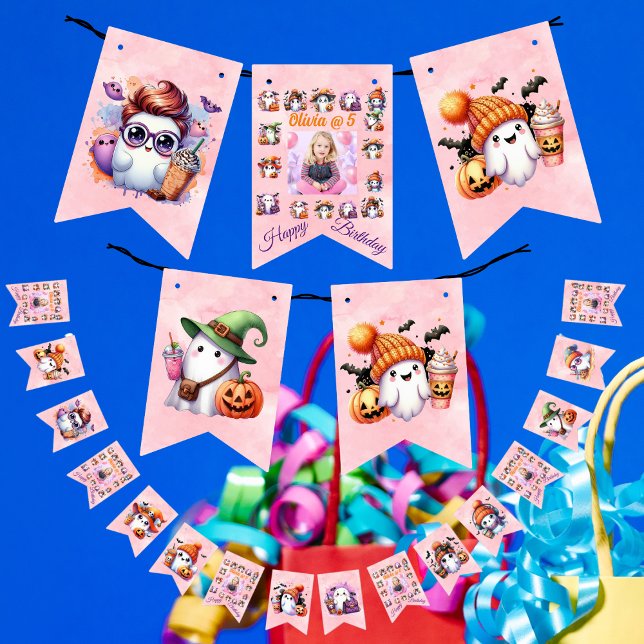 Drapeaux de Bunch Ghost pour enfants Anniversaire (Créateur téléchargé)