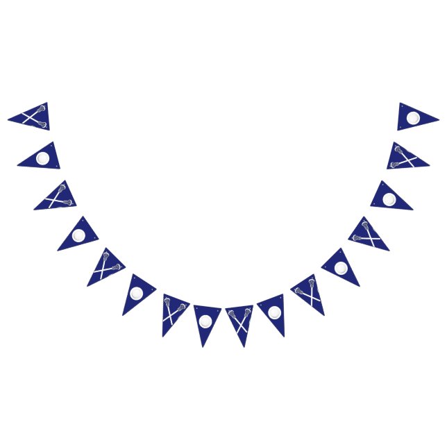 Drapeaux de Bunting bleu de l'équipe de crosse (Tout)