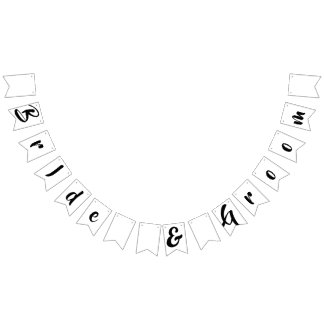 DRAPEAUX DE BUNTING MARIAGE de mariée et de chambr