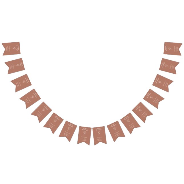 Drapeaux de Bunting Mariage Fleur sauvage en terre (Tout)