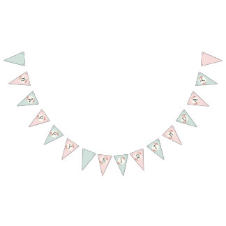 Drapeaux de guirlande de cadre de roses shabby chi