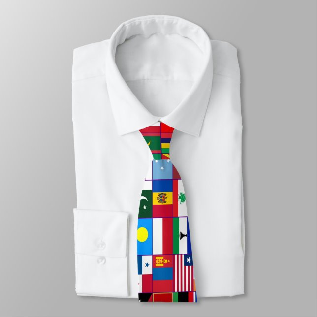 Drapeaux de la cravate mondiale (Attaché)