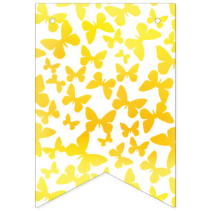 Drapeaux de largage de papillon (jaune)
