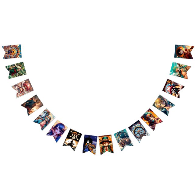 Drapeaux de tassement d'une pièce pour la fête (Tout)