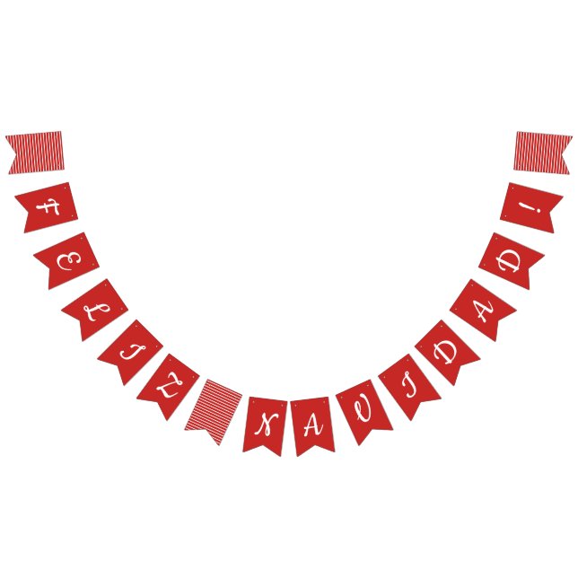 Drapeaux d'étamine de Feliz Navidad (Tout)