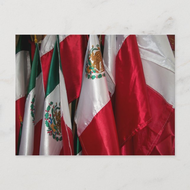 Drapeaux du Mexique Carte postale (Devant)