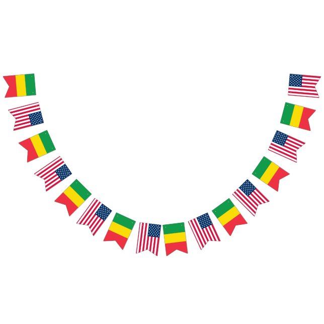 Drapeaux éthiopiens et américains côte à côte (Tout)