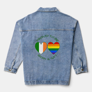 Drapeaux fiers irlandais et cœur gay Fierté et Irl
