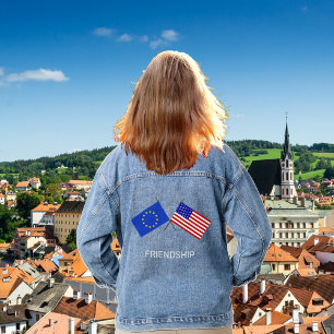 Drapeaux personnalisés d'Europe et des États-Unis