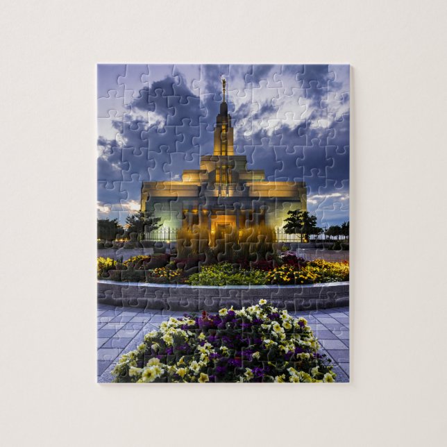 Draper Mormon Lds Temple - Utah Jigsaw Puzzle (Vertical)