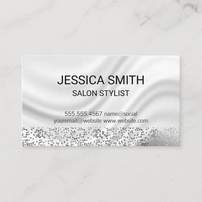 Drapery Background Business Card (Front)