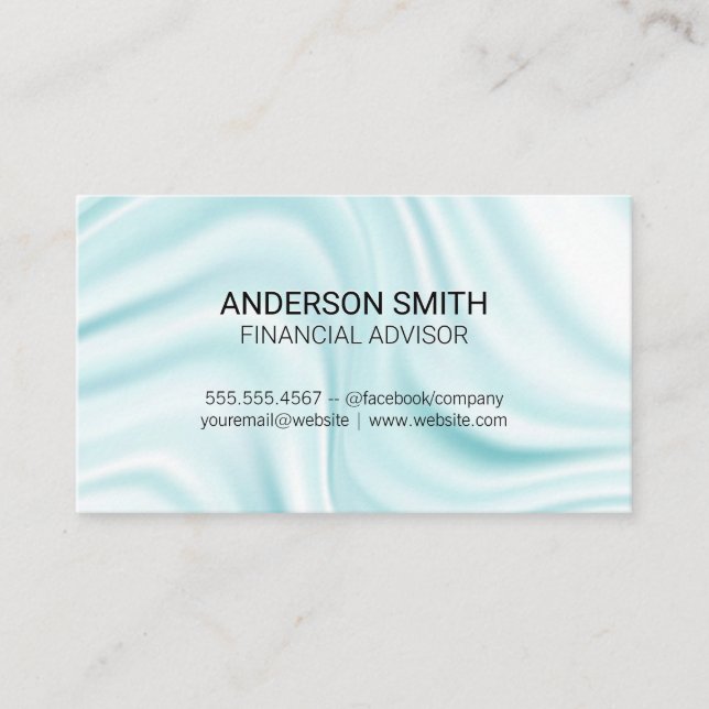 Drapery Background Business Card (Front)