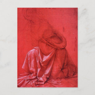 drapery study postcard