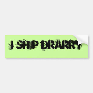 Drarry Fan-fiction Merch Bumper Sticker