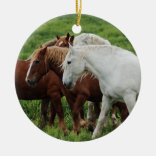 Draught Horse Ceramic Ornament