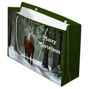 Draught   Horse Christmas Large Gift Bag