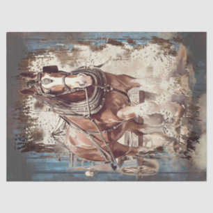 Draught Horse Decoupage Tissue Paper