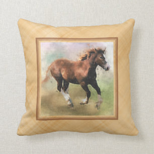 Draught horse foal cushion