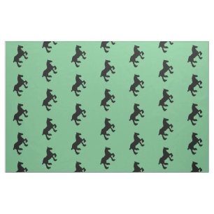 Draught Horse Silhouette Fabric