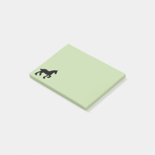 Draught Horse Silhouette Rustic Western Equine Art Post-it Notes